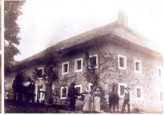 Altes Eiccher-Haus in Baum, 1900